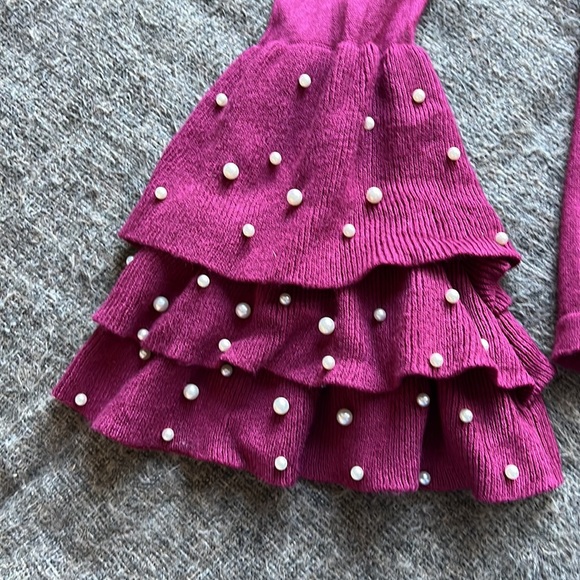 Venus Long Sleeved Cranberry Sweater - Picture 4 of 6